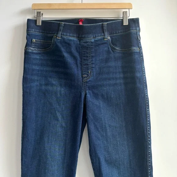 Spanx Ankle Skinny Pull On Jeans Midnight Shade Size Large Style no. 20342R - Picture 3 of 14